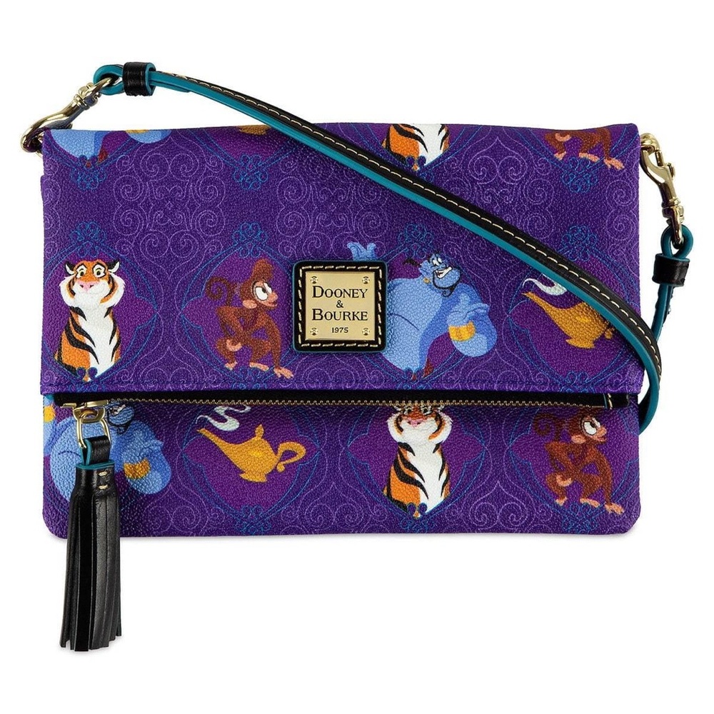 Dooney & Bourke Purple Aladdin Disney Crossbody Bag Jasmine Genie Abu Rajah